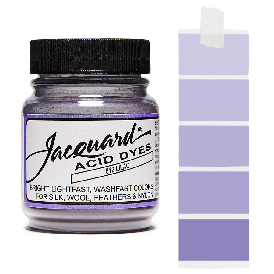 Jacquard Acid Dye 612 Lilac 14 g Dose Jacquard Acid Dye 612 Lilac 14 g mit Farbverlauf für Wolle und Seide