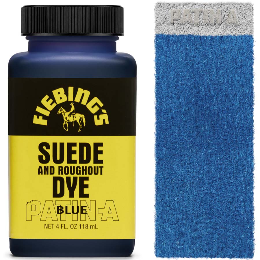 Fiebing's Suede & Rough-Out Dye, tief eindringende Lederfarbe für Wildleder und Rough-Out-Leder, erhältlich in 19 Farben.