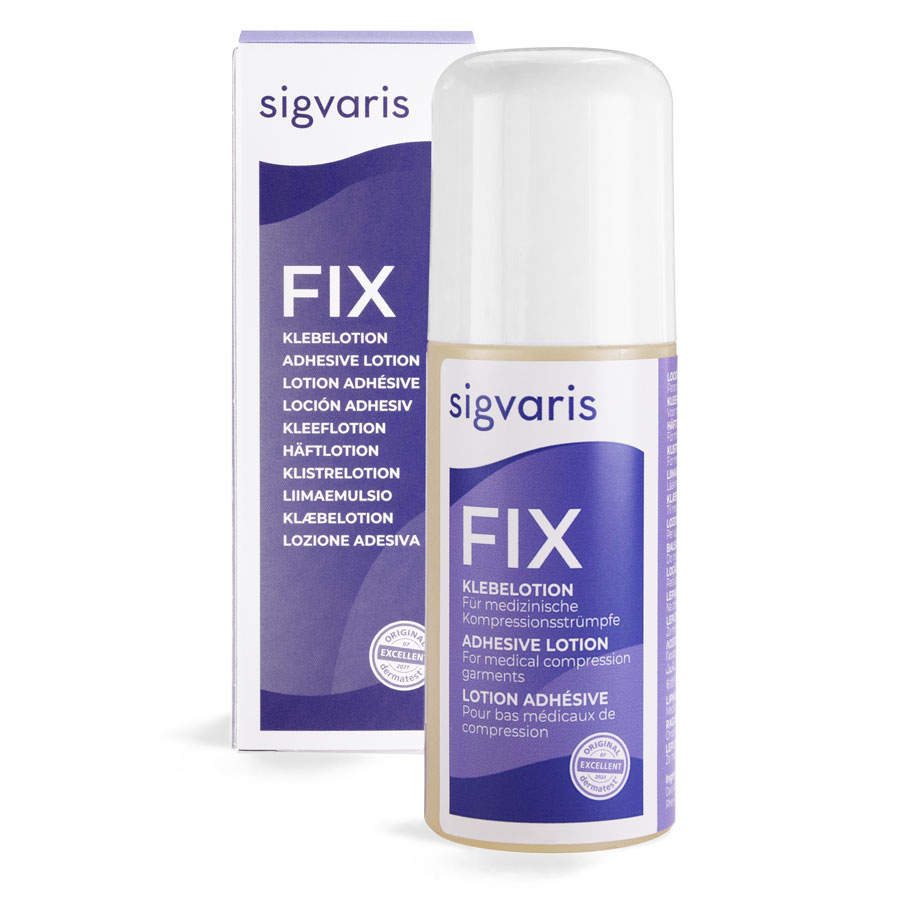 Sigvaris Fix mit Verpackung Sigvaris Fix Roll-On-Klebstoff mit Faltschachtel