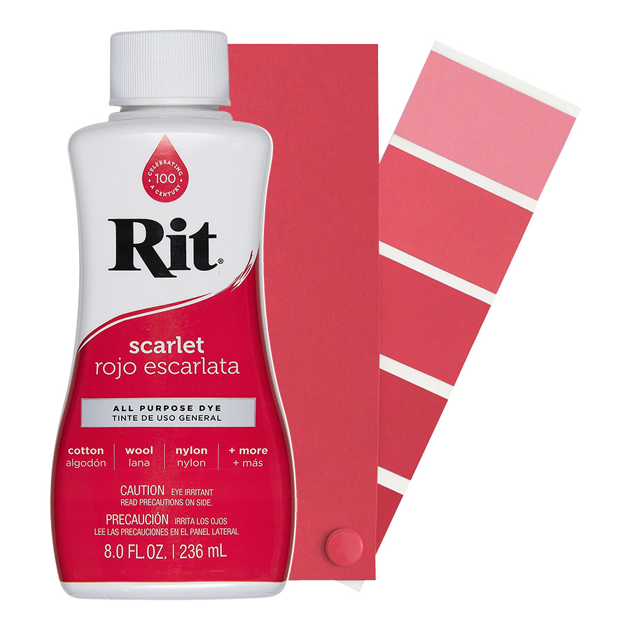 Rit All-Purpose Dye Scarlet 236 ml Flasche Rit All-Purpose Dye flüssig Scarlet 236 ml mit Farbverlauf