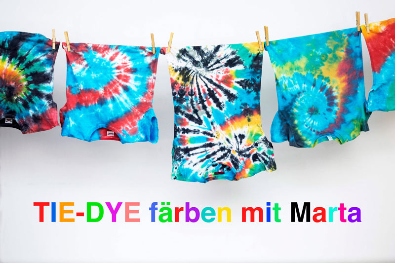 Tie Dye Batik: Regenbogen-Spiralen färben 