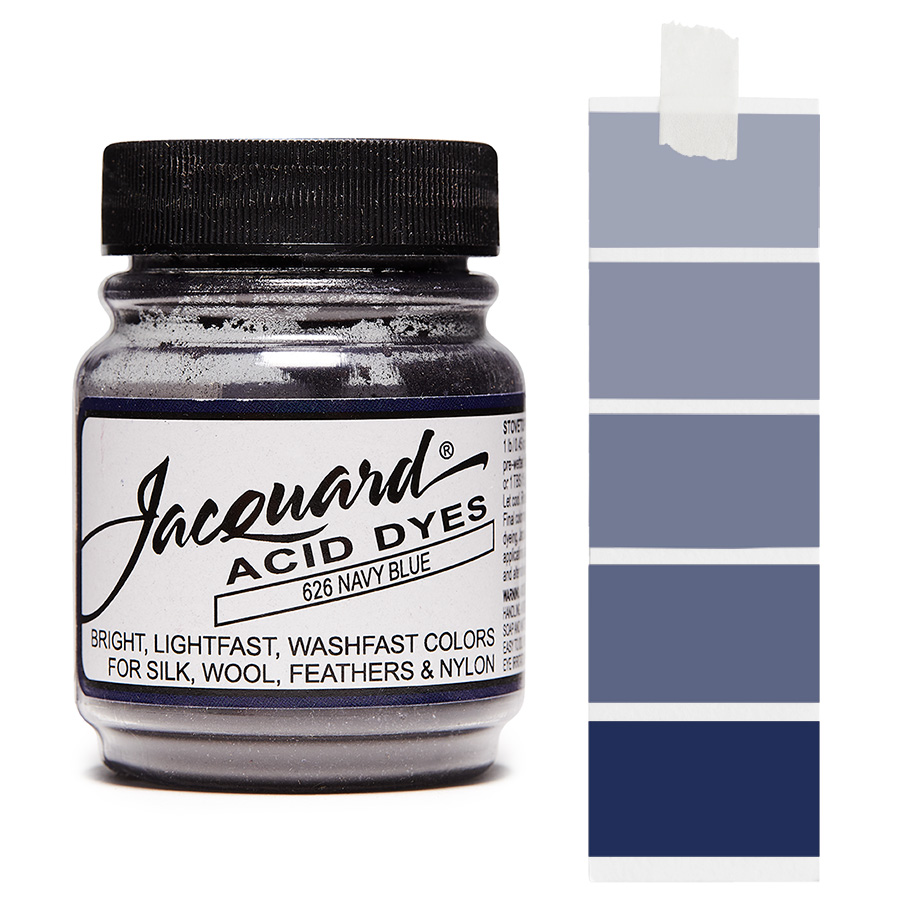 Jacquard Acid Dye 626 Navy Blue 14 g Dose Jacquard Acid Dye 626 Navy Blue 14 g mit Farbverlauf für Wolle und Seide