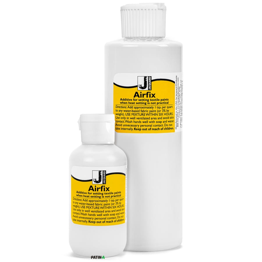 Jacquard Airfix ist ein unglaublich gutes Fixativ, welches die Farbe an der Luft fixiert