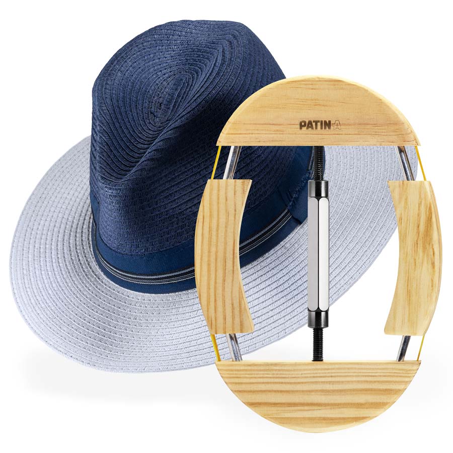Ein Hutspanner ist das ideale Werkzeug, um Hüte aus Filz, Stoff oder Stroh um ein paar Millimeter bis hin zu einer Größe zu weiten, wenn sie zu eng sitzen.