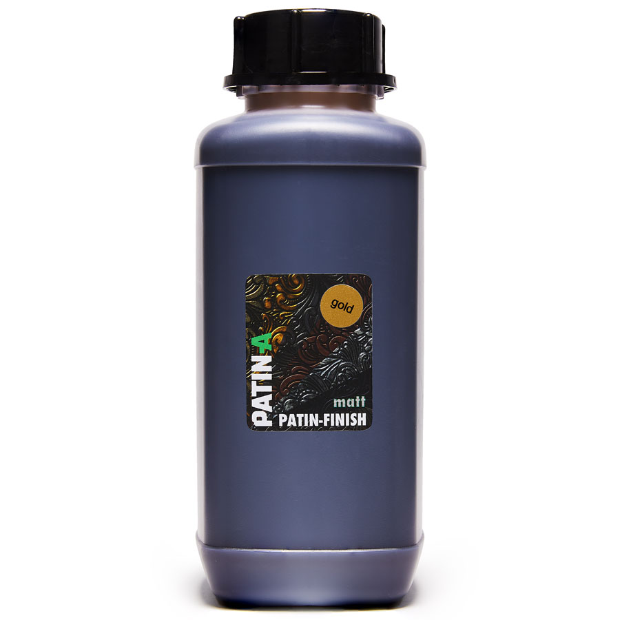 Mit PATIN-FINISH 'matt' 1000 ml können Metalle ganz schnell und einfach farbig mattiert werden