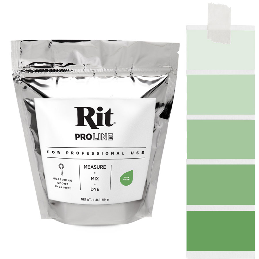 Rit ProLine Kelly Green 454 g Beutel Rit ProLine Universal-Textilfarbe Kelly Green 454 g mit Farbverlauf