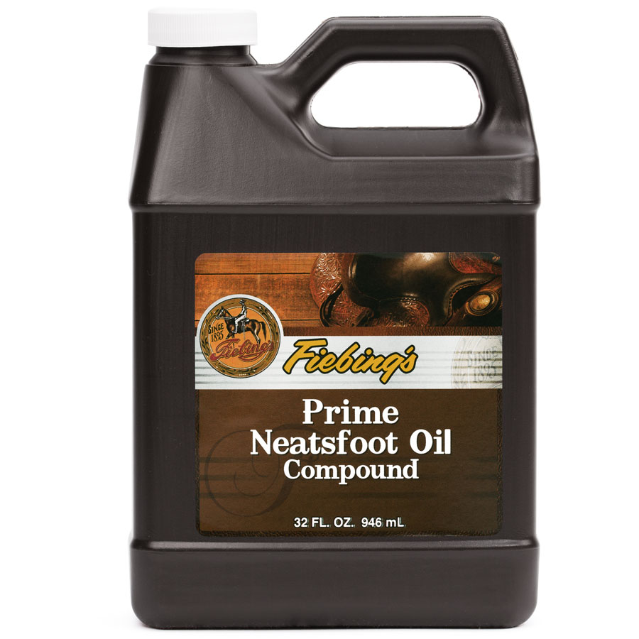 Le composé Prime Neatsfoot Oil Compound de Fiebing est une combinaison d'huile de pied de bœuf de haute qualité et d'autres huiles pour cuir utiles, naturelles et synthétiques.