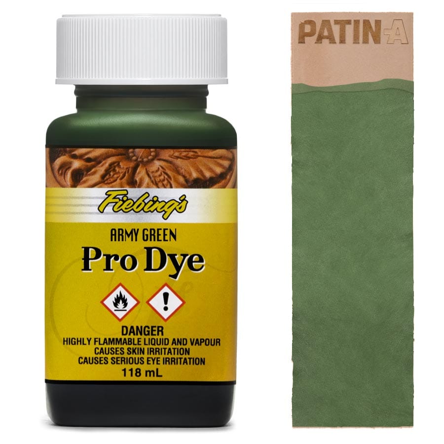 Fiebing’s Pro Dye Lederfarbe ist auf Öl- und Alkoholbasis und gilt in Fachkreisen als beste und hochwertigste Lederfarbe auf dem Markt.