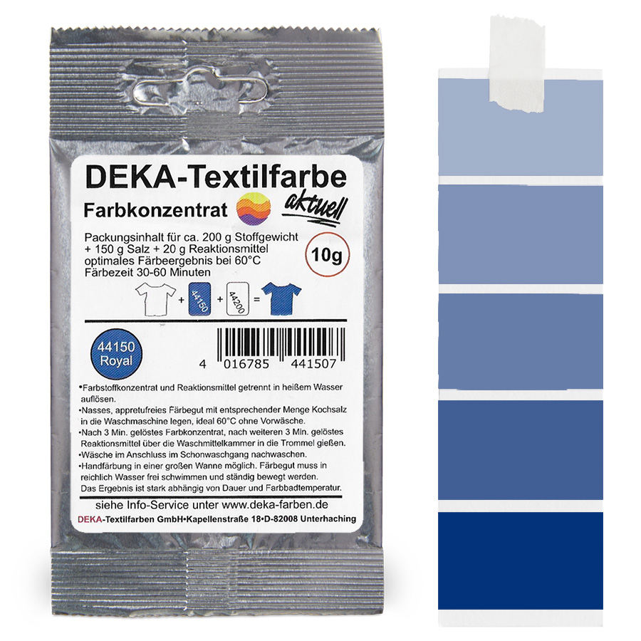 DEKA aktuell Royal 10 g Beutel DEKA aktuell Textilfarbe Royal 10 g mit Farbverlauf