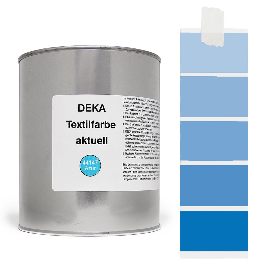 DEKA aktuell Azur 500 g Dose DEKA aktuell Textilfarbe Azur 500 g mit Farbverlauf