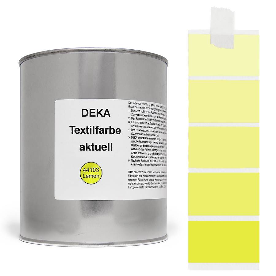 DEKA aktuell Lemon 500 g Dose DEKA aktuell Textilfarbe Lemon 500 g mit Farbverlauf