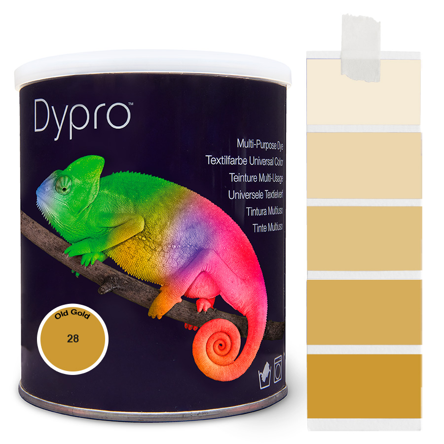 Dypro Old Gold 500 g Dose Dypro Universal-Color Textilfarbe Old Gold 500 g mit Farbverlauf