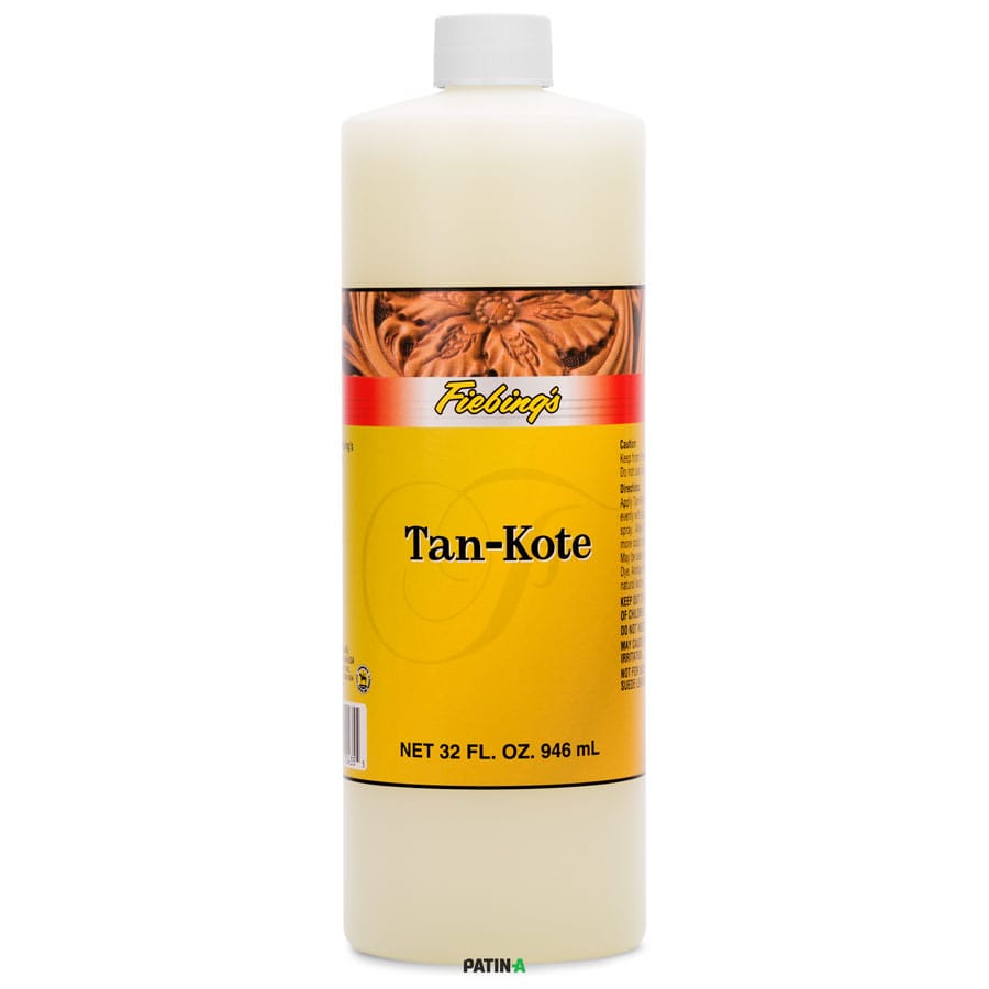 Fiebing's Tan-Kote ergibt ein schützendes, schmutzresistentes, reich und mild glänzendes Finish
