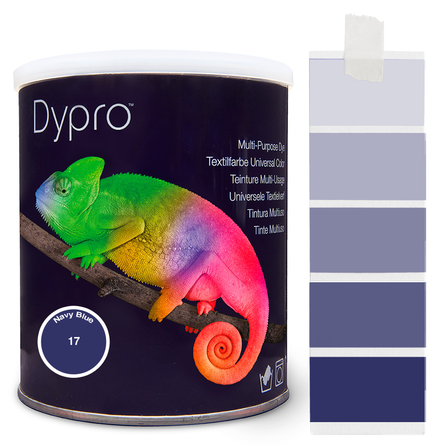 Dypro Navy Blue 500 g Dose Dypro Universal-Color Textilfarbe Navy Blue 500 g mit Farbverlauf