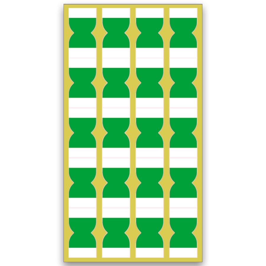 Selbstklebende Registeretiketten PATIN-A - 2er Pack Grün