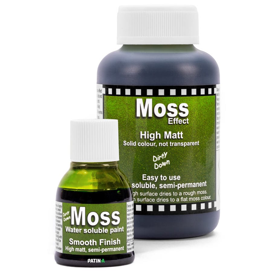 Moos - die Dirty-Down-Effekt-Farbe für grüne Akzente auf Miniaturen und Requisiten.