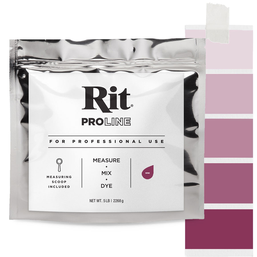 Rit ProLine Wine 2267 g Beutel Rit ProLine Universal-Textilfarbe Wine 2267 g mit Farbverlauf