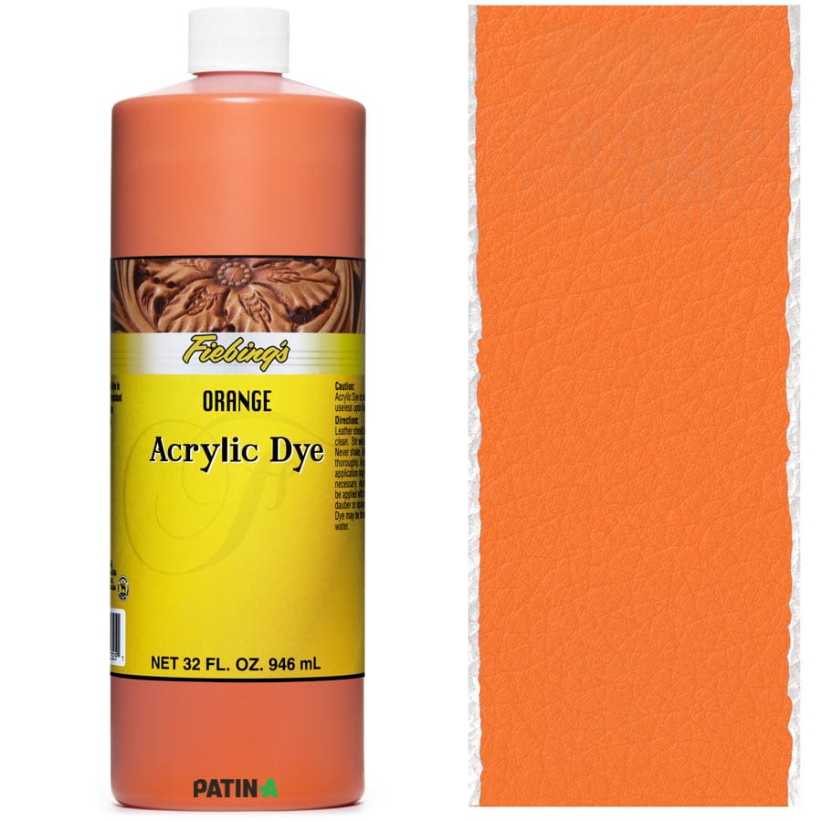 Fiebing’s Acrylic Leather Dye, 11 flexible, stark deckende Acryllederfarben, um dunkle Leder heller zu färben o. zum Malen