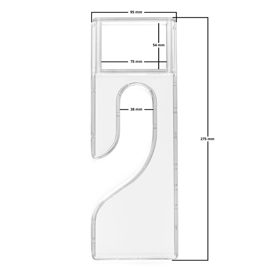 Ultimate Rack Divider with Insert - Hanger (Yellow)