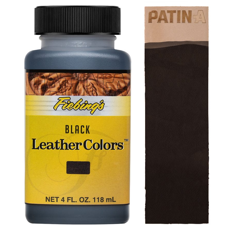 Leather Colors 118 ml Black Fiebing's Leather Colors 118 ml Black, wasserbasierte Lederfarbe