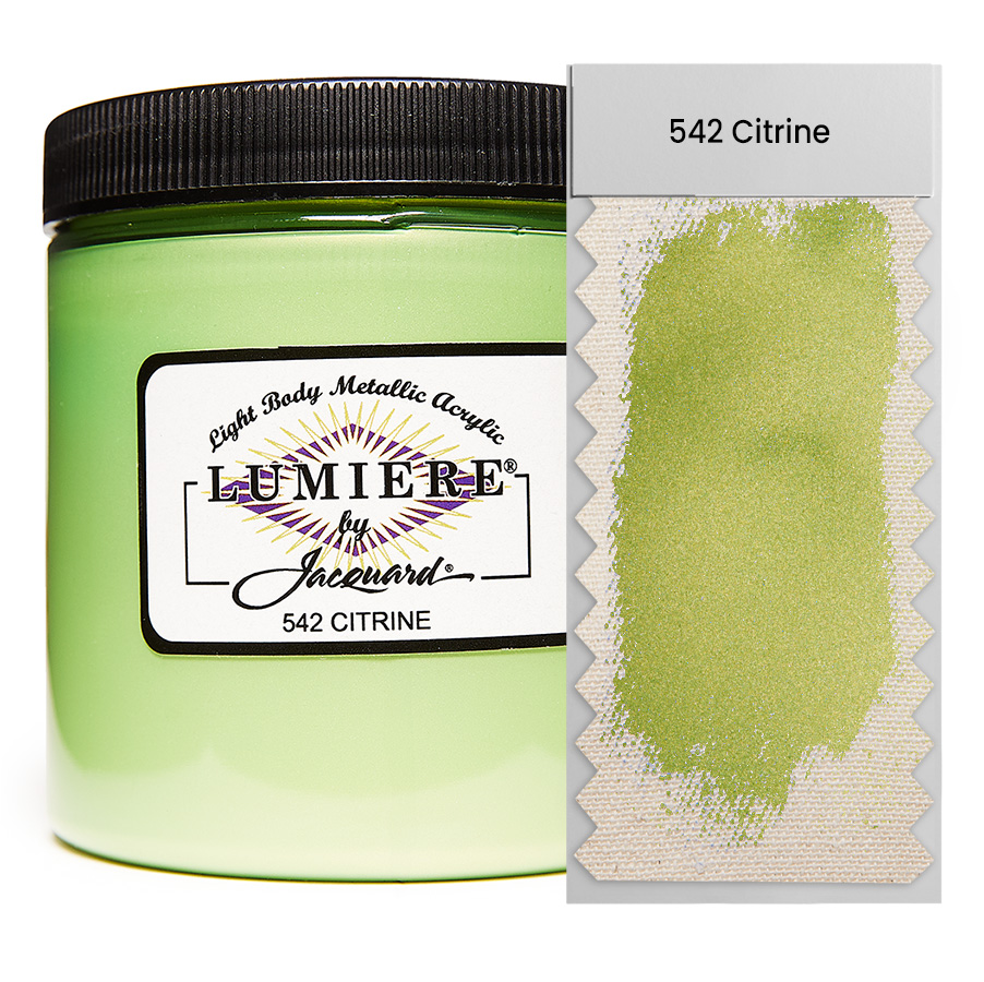 Jacquard Lumiere 542 Citrine 236 ml Dose Jacquard Lumiere 542 Citrine 236 ml mit Farbaufstrich, Metallic- und Perlglanzfarbe