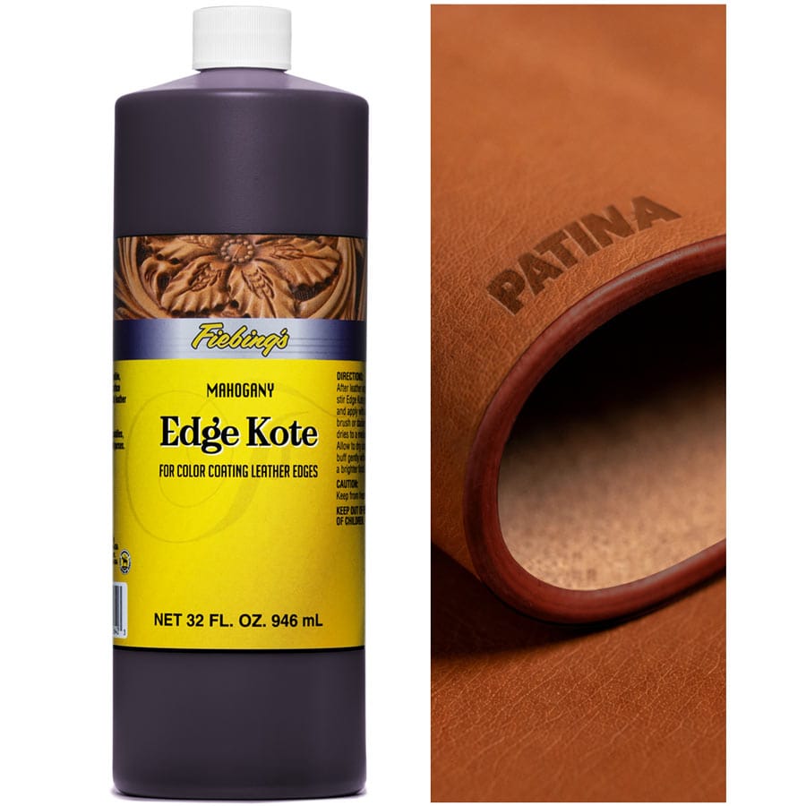 Fiebing's Edge Kote ist ein wasserfester Spezialkantenlack auf Acrylbasis zur Veredelung von Lederkanten & Rückseiten von Leder