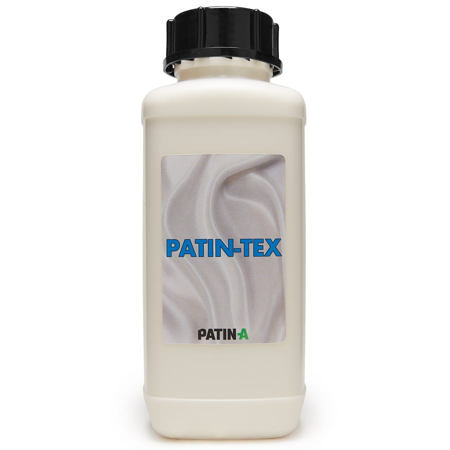 PATIN-TEX is a white liquid that dries to a transparent film.