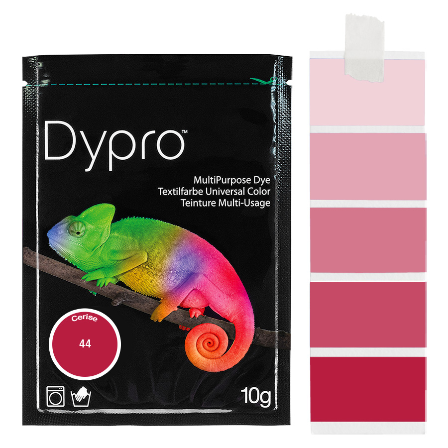 Dypro Cerise 10 g Beutel Dypro Universal-Color Textilfarbe Cerise 10 g mit Farbverlauf