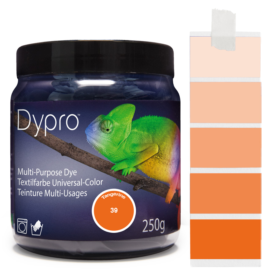 Dypro Tangerine 250 g Dose Dypro Universal-Color Textilfarbe Tangerine 250 g mit Farbverlauf