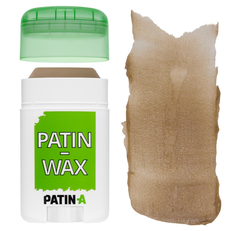 PATIN-WAX Stick Brownish Grey PATIN-WAX Patinierstift Brownish Grey mit Farbaufstrich
