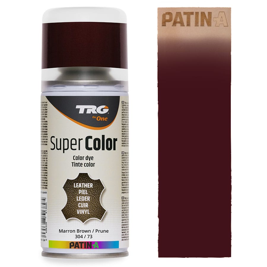 TRG SuperColor 304 Maroon Brown TRG SuperColor Lederfarbspray Maroon Brown 304 mit Farbmuster