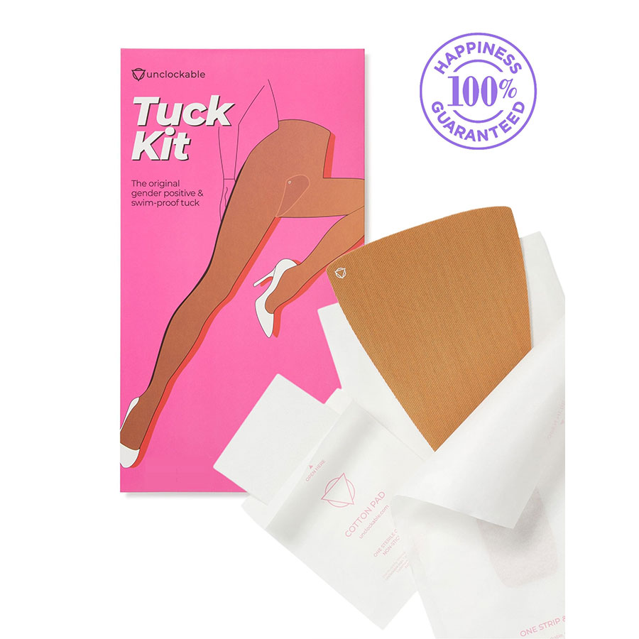 Unclockable Tuck Set Packung Unclockable Tuck Kit in Espresso mit Klebestreifen