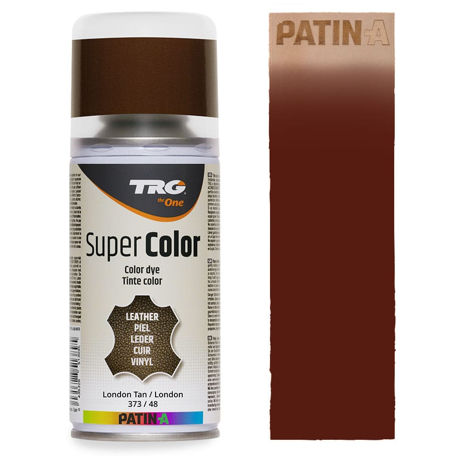 TRG SuperColor 373 London Tan TRG SuperColor Lederfarbspray London Tan 373 mit Farbmuster