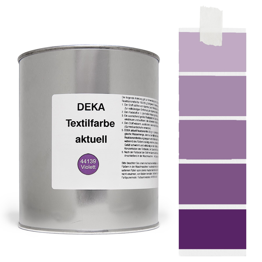 DEKA aktuell Violett 500 g Dose DEKA aktuell Textilfarbe Violett 500 g mit Farbverlauf