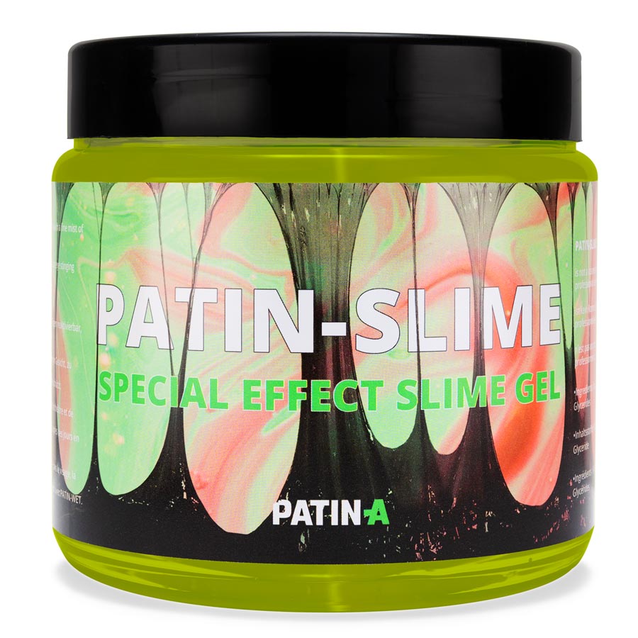 Patin-Slime Giftgrün 1000ml ist ein zähflüssiges Gel um Sekrete aller Art (z.B. Speichel, Erbrochenes, Schleim) zu simulieren.