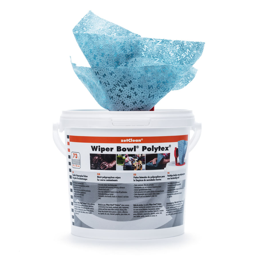 Lingettes humides Wiper Bowl Lingettes humides zetClean Wiper Bowl en seau