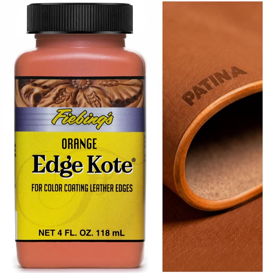 Fiebing's Edge Kote ist ein wasserfester Spezialkantenlack auf Acrylbasis zur Veredelung von Lederkanten & Rückseiten von Leder