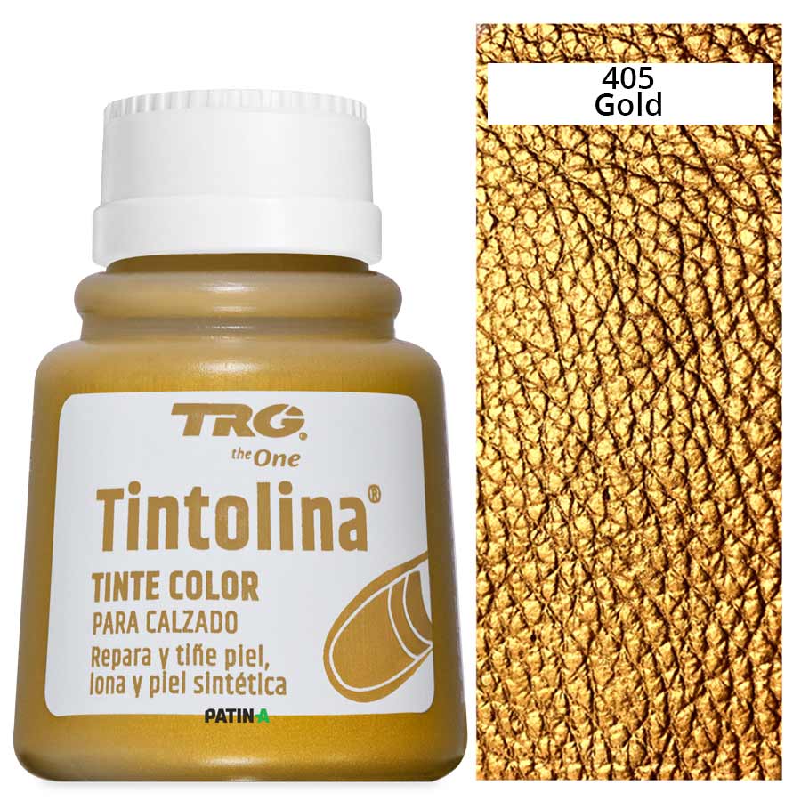 TRG Tintolina Metallic-Lederfarben sind stark pigmentier und können Lederwaren problemlos umfärben oder dekorieren.
