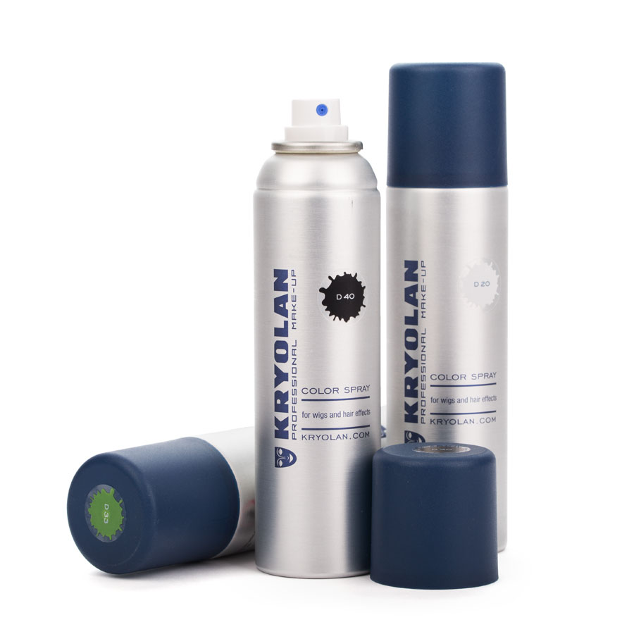 Kryolan Color Spray Spray coloré Kryolan Color Spray argent et bleu foncé