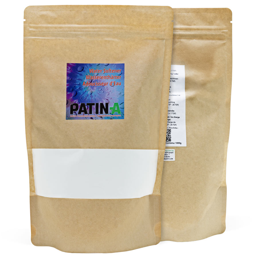 PATIN-A Wasserenthärter enthält reines Natriumhexametaphosphat und ist der optimale Wasserenthärter für Textilfärbungen.