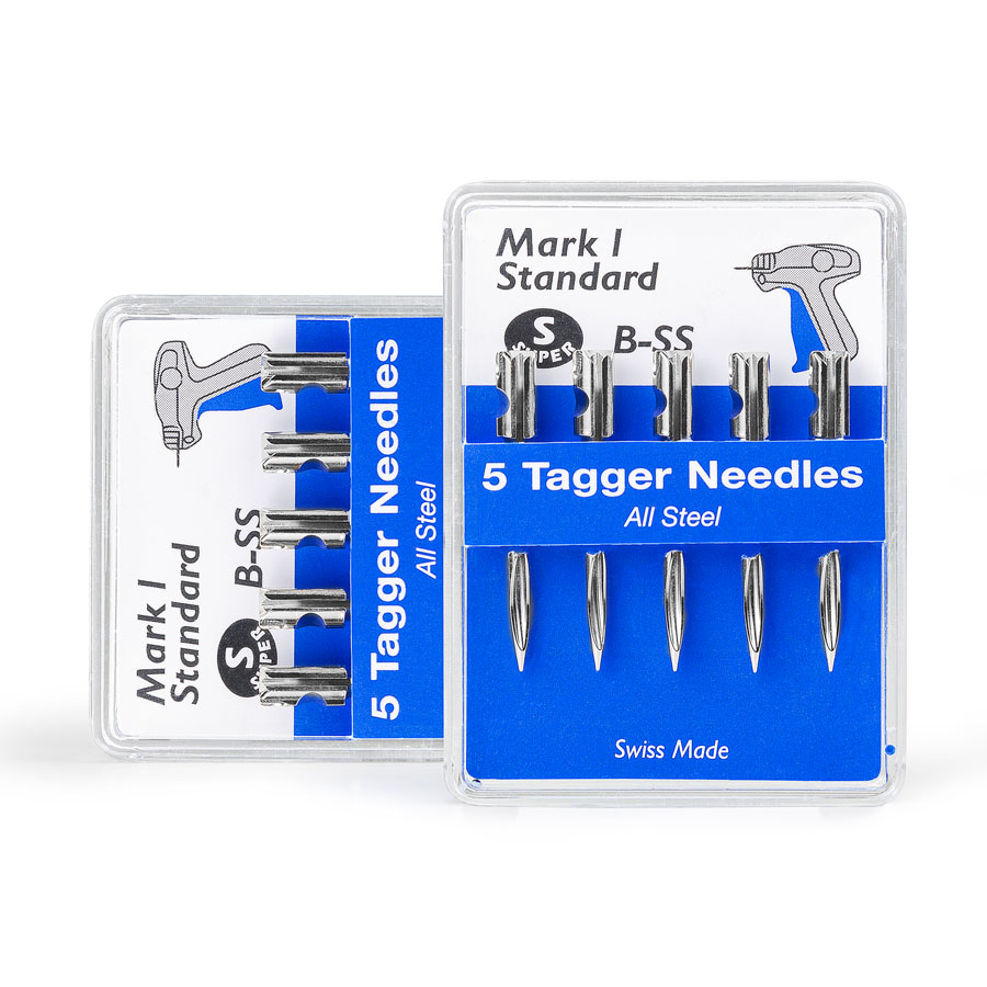 Avery NTGS005 Standaard Tagging Naalden – 5 Stuks, Zilver, Voor Tagging Gun, Herbruikbare Koffer